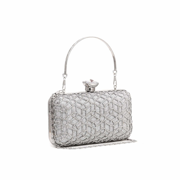 Silver Bridal Clutch P15266