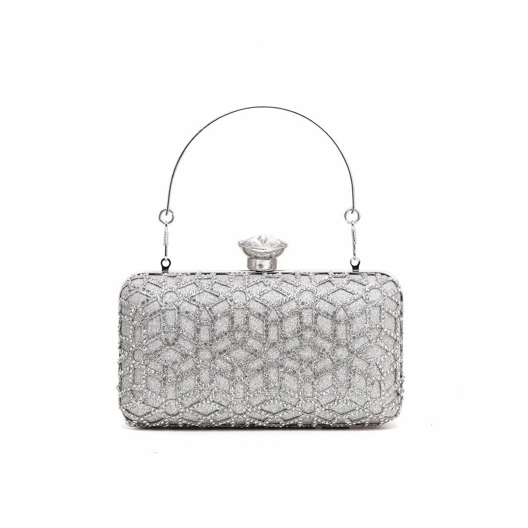 Silver Bridal Clutch P15266