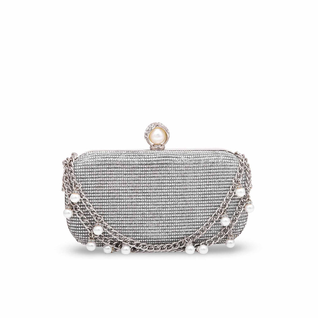 Silver Bridal Clutch P15282