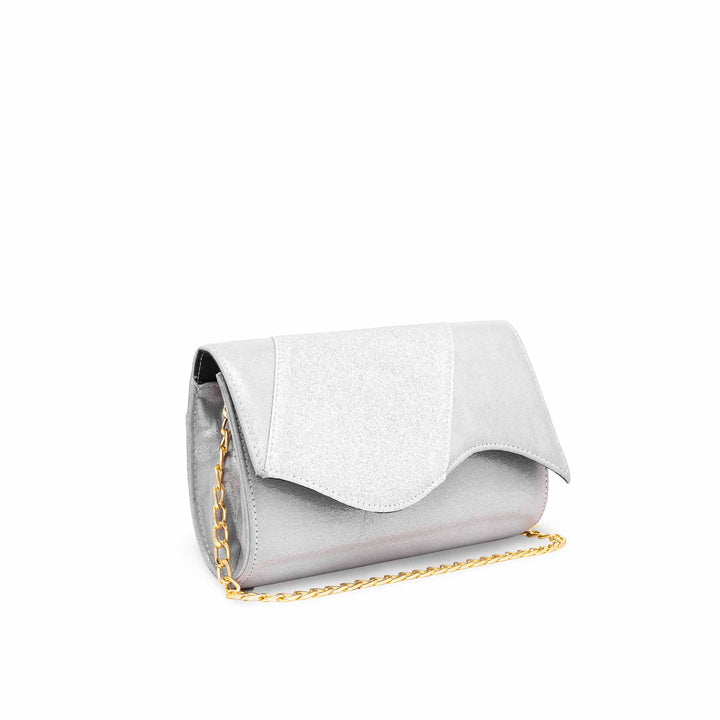 Silver Fancy Clutch P15324