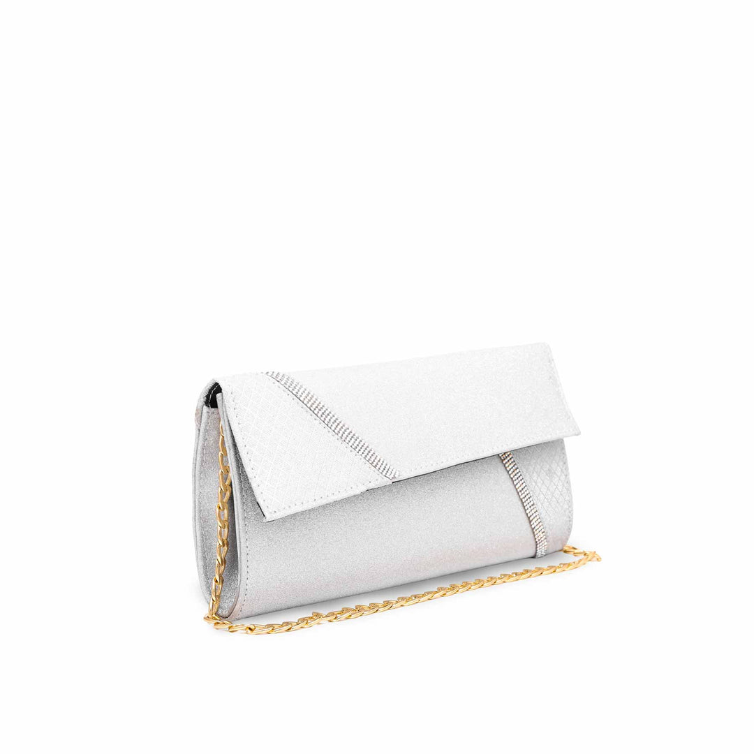 Silver Fancy Clutch P15331