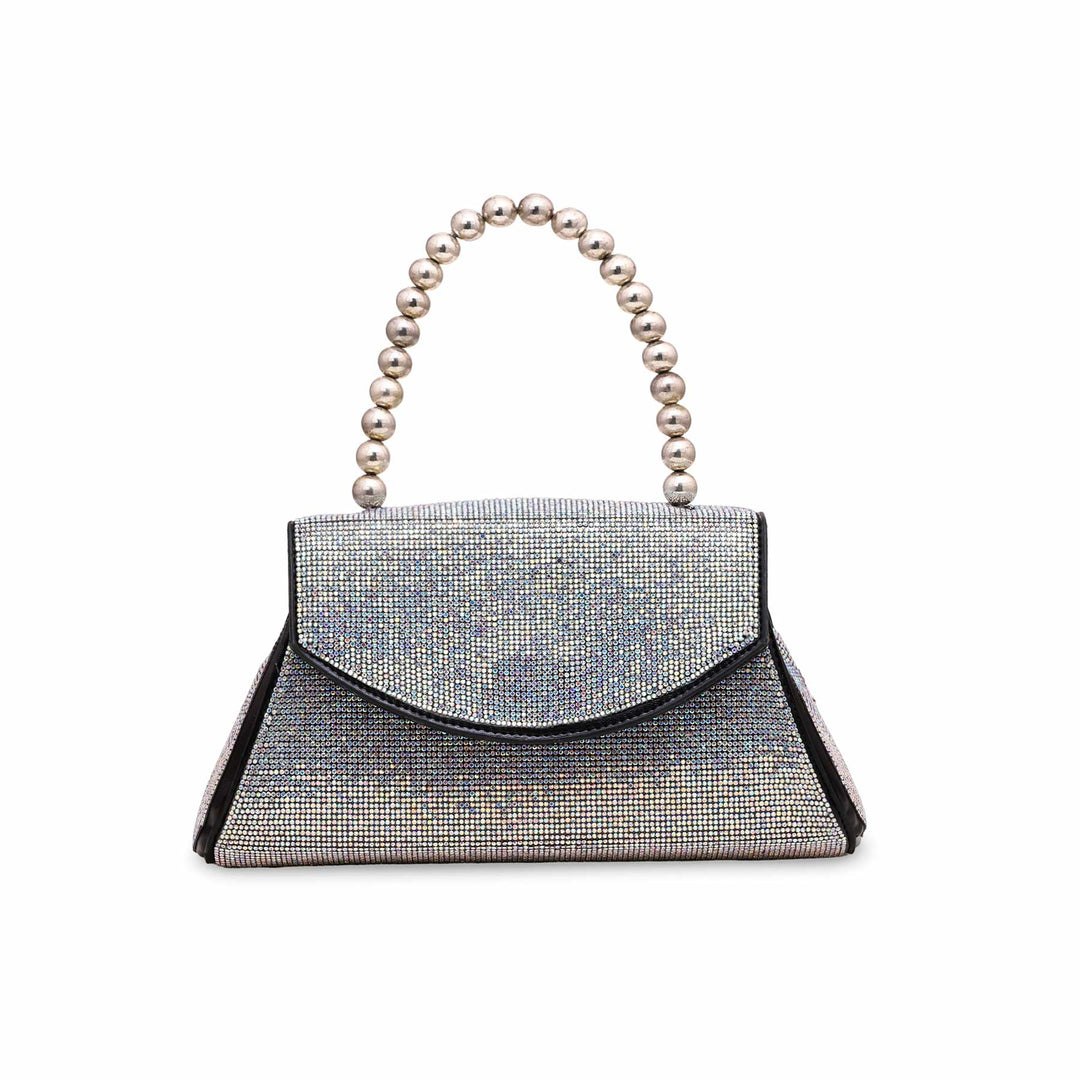 AB Silver Fancy Clutch P15342