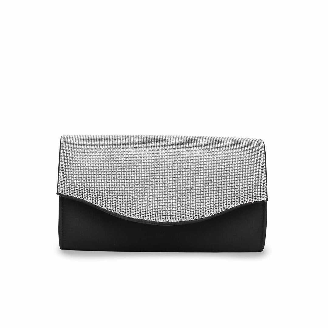 Black Fancy Clutch P15346