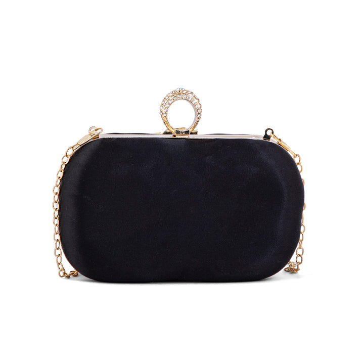 Black Fancy Clutch P15360