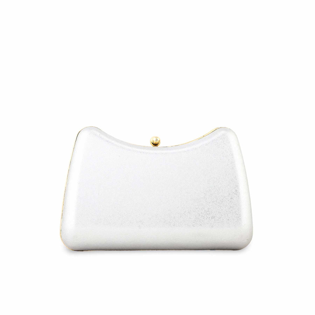 Silver Fancy Clutch P15372