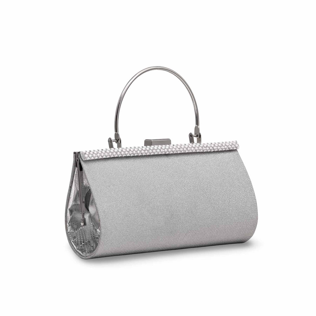 Silver Formal Clutch P15543