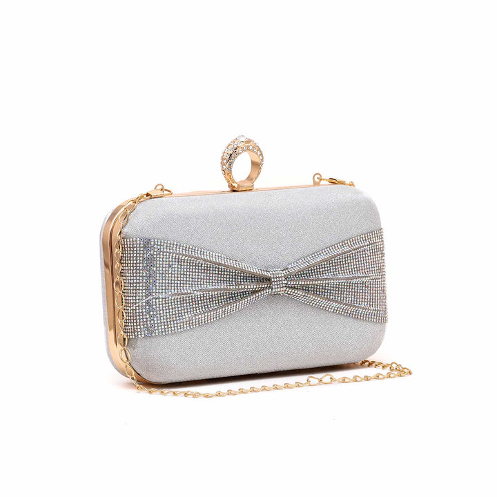 Silver Formal Clutch P15549