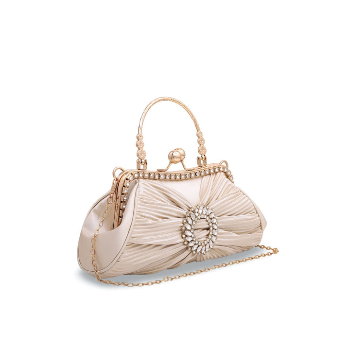 Beige Fancy Clutch P23836