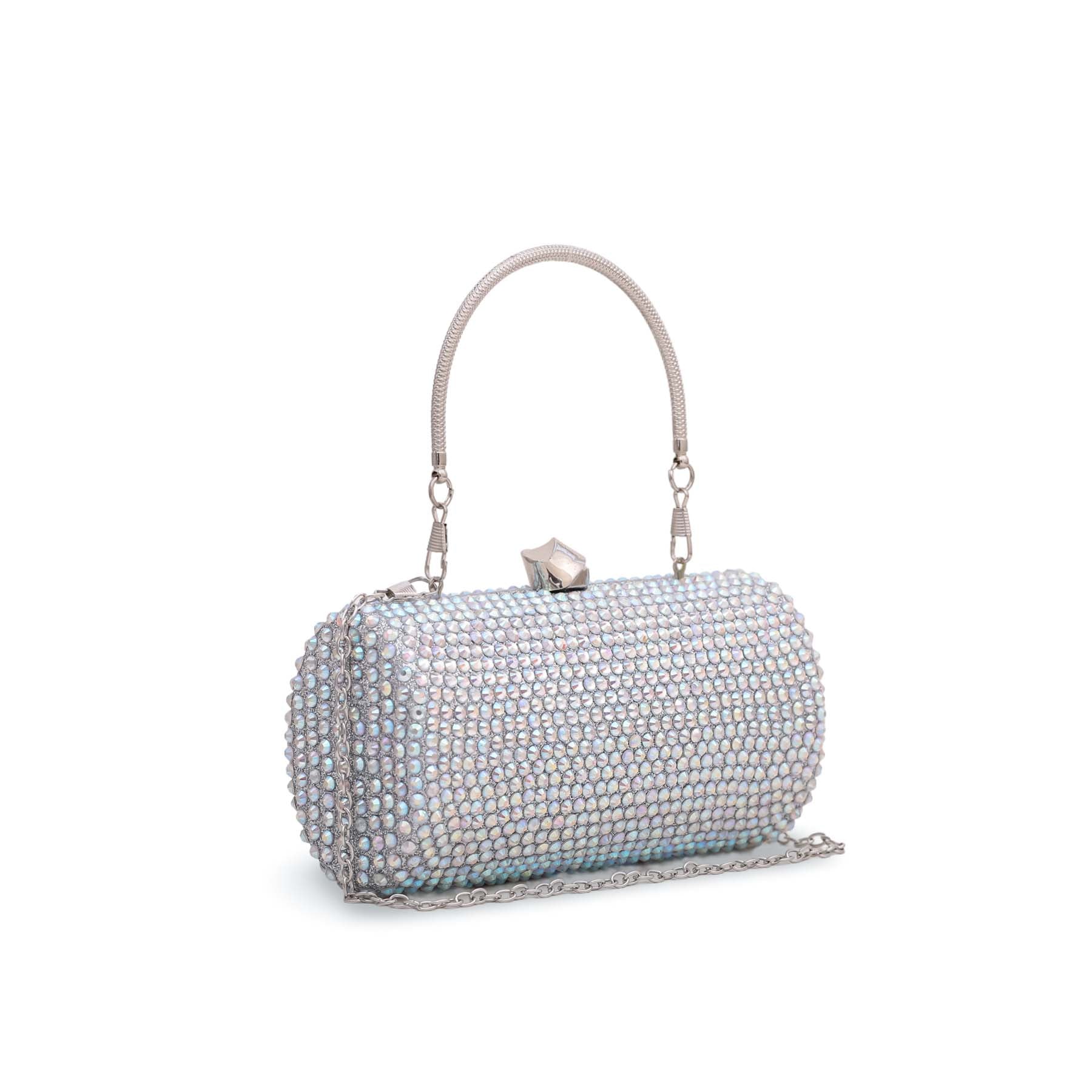 AB Silver Fancy Clutch P23842