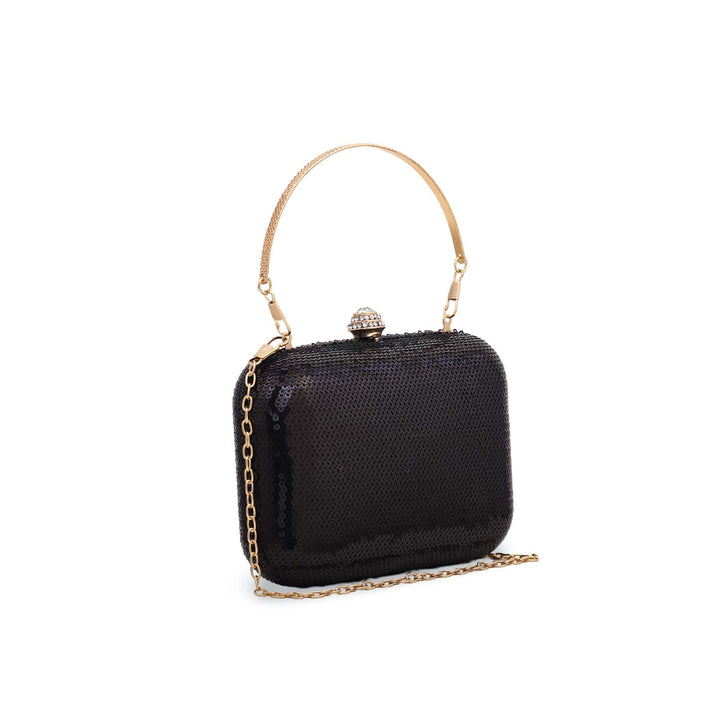 Black Fancy Clutch P23843