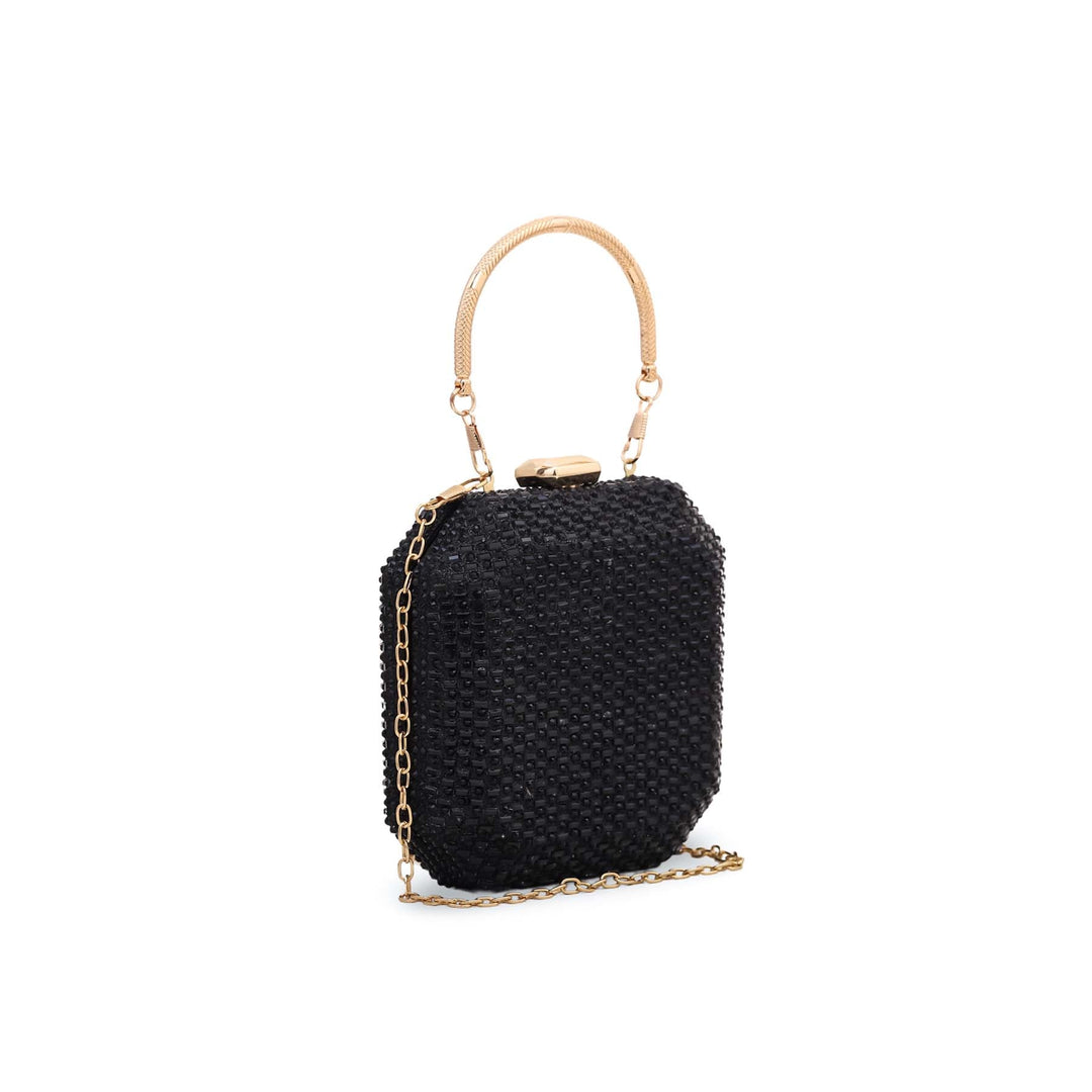 Black Fancy Clutch P23844