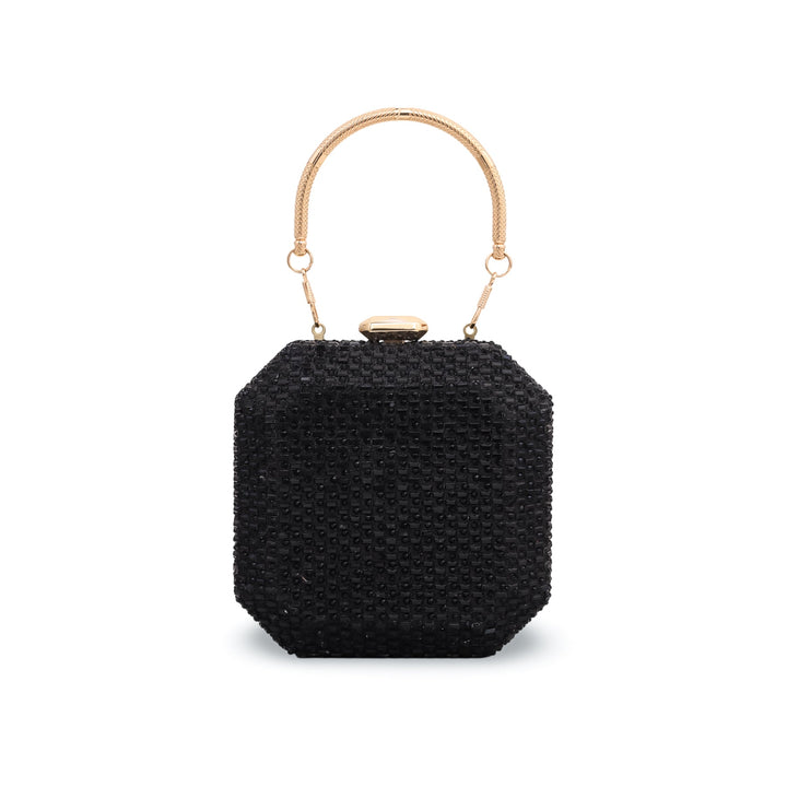 Black Fancy Clutch P23844