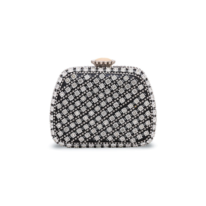 Black Fancy Clutch P23847