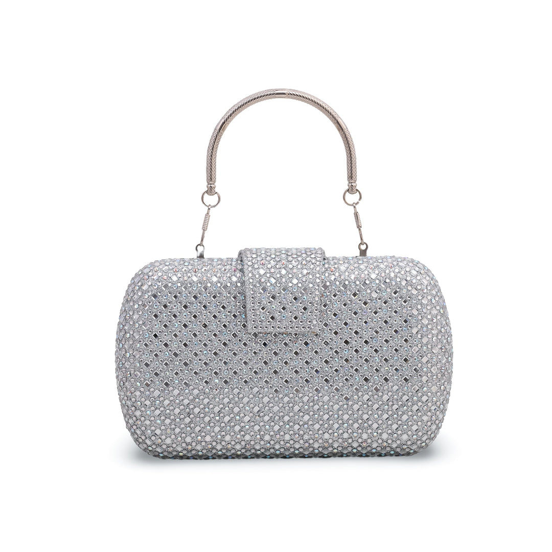 Silver Fancy Clutch P23851