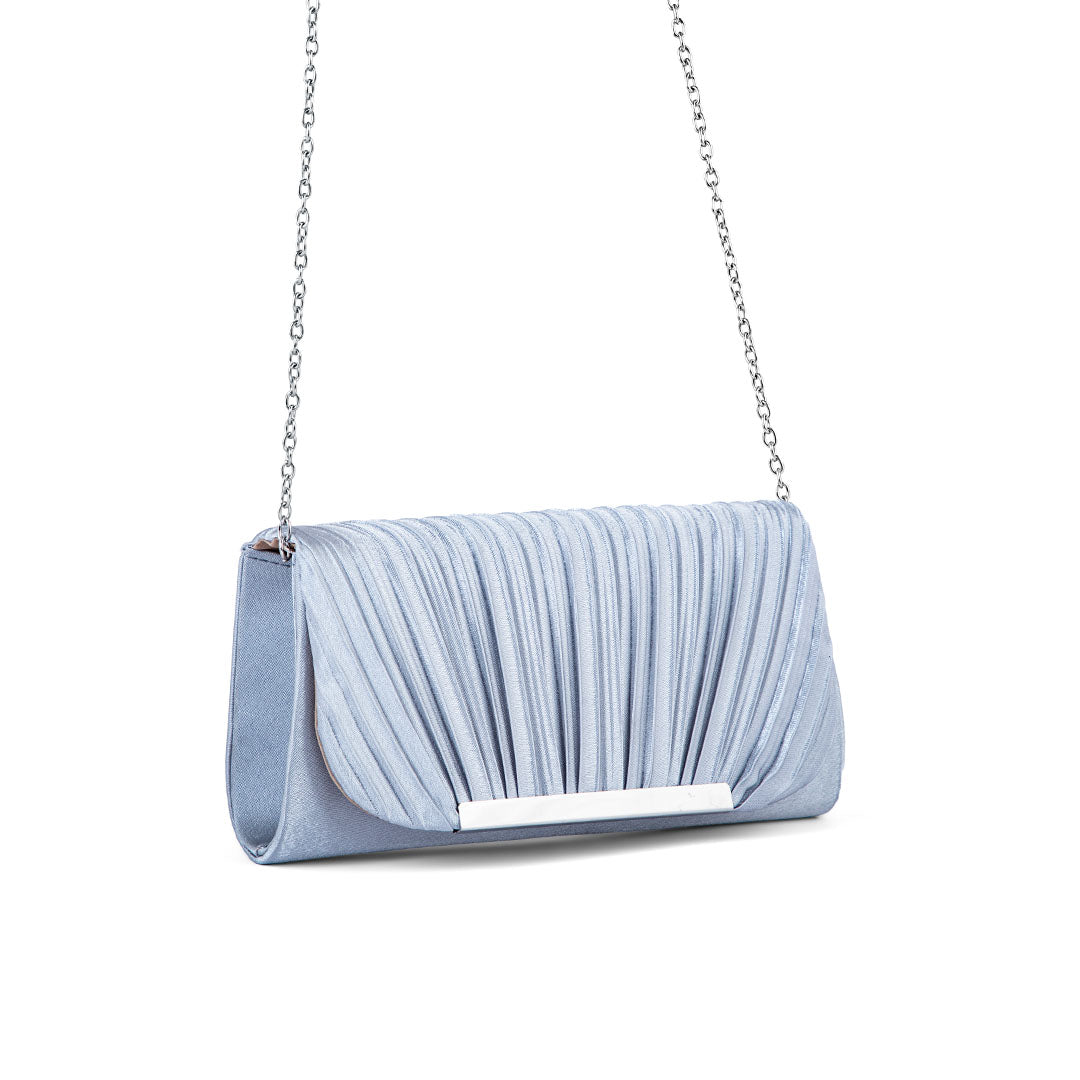 Silver Fancy Clutch P24144