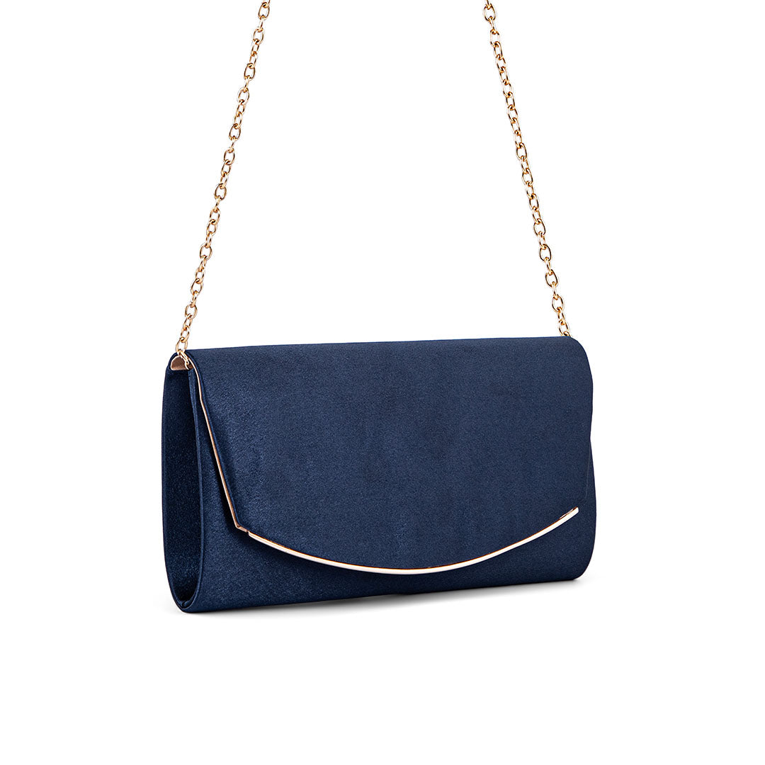 Navy Fancy Clutch P24148