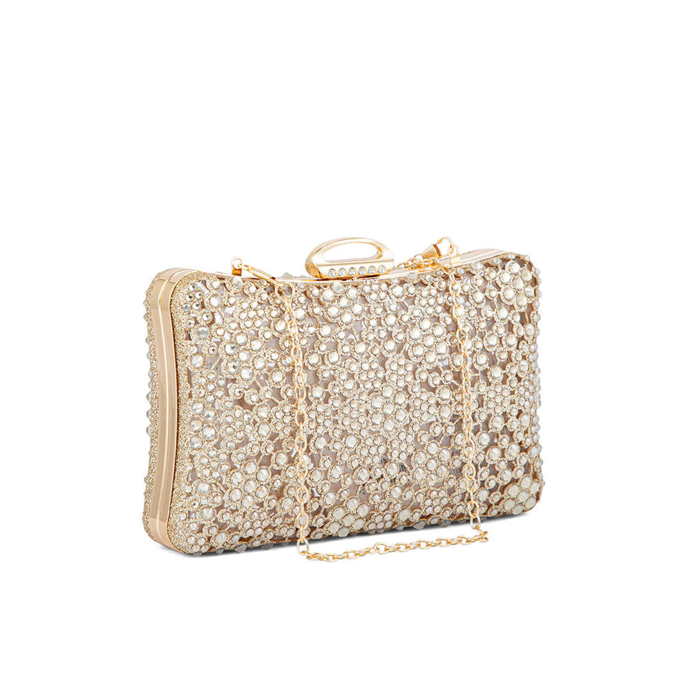 Golden Fancy Clutch P24189