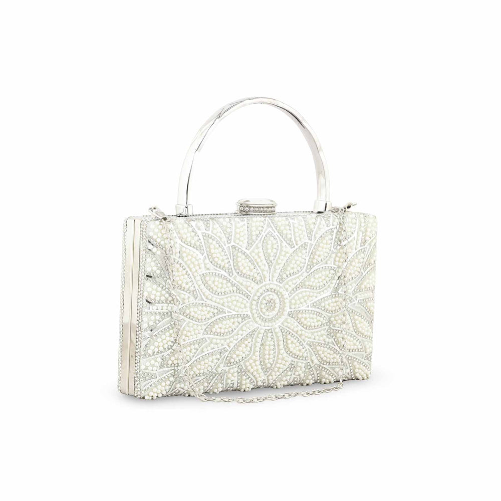 Silver Bridal Clutch p24257