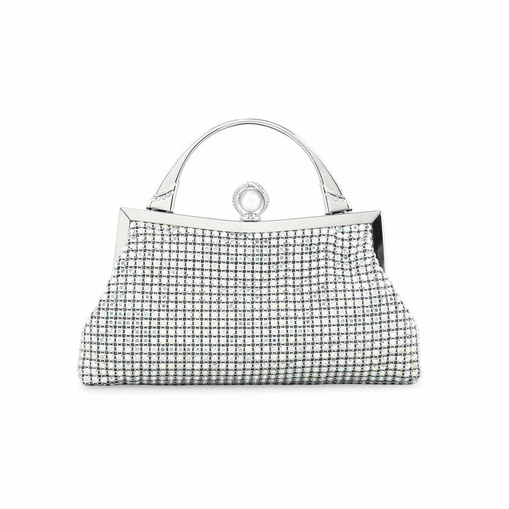 AB Silver Bridal Clutch p24272