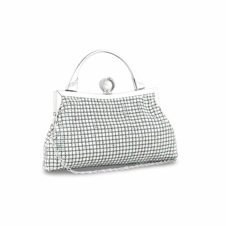 AB Silver Bridal Clutch p24272