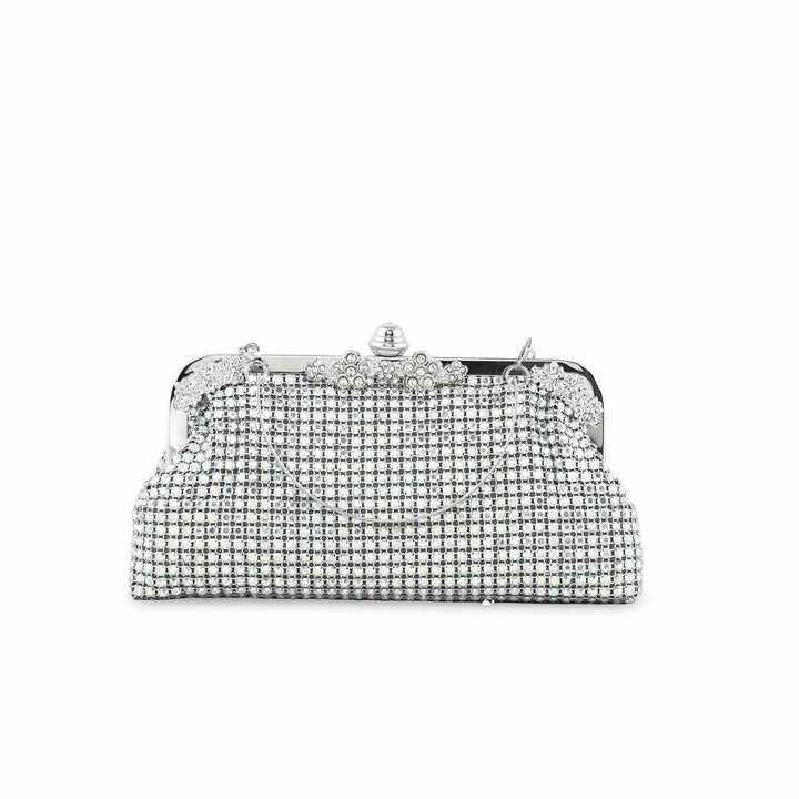 AB Silver Women Bridal Clutch p24274