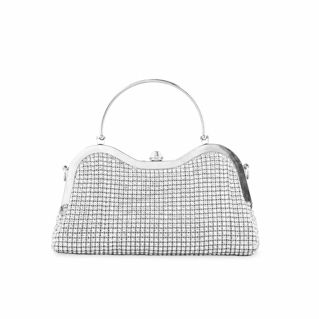 Silver Bridal Clutch P24294