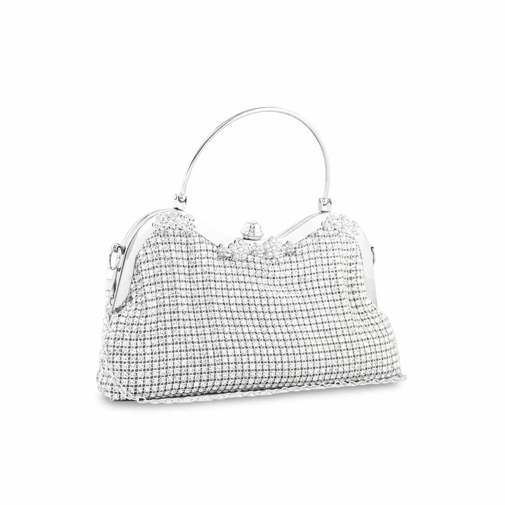 Silver Bridal Clutch P24294