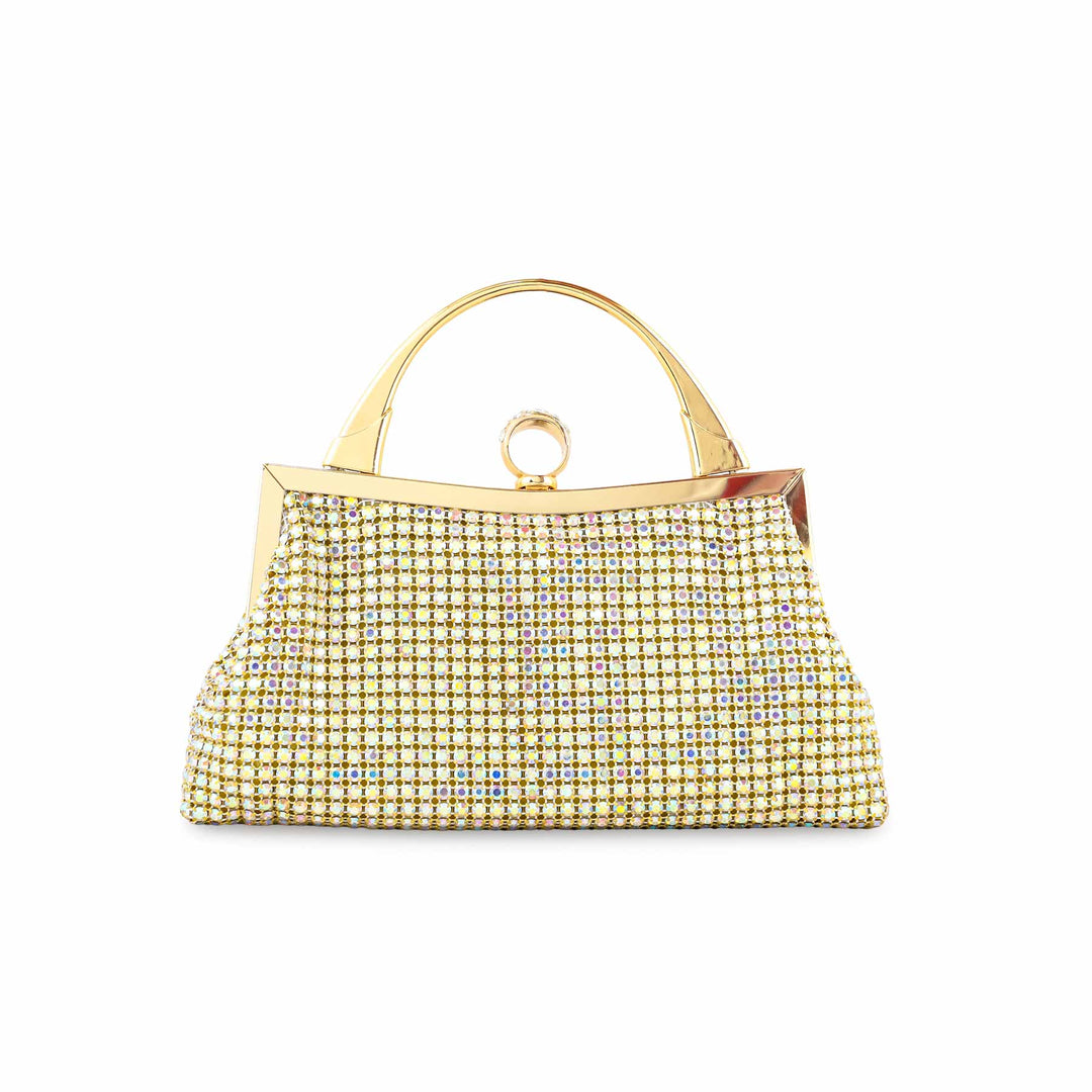 AB Golden Bridal Clutch P24309