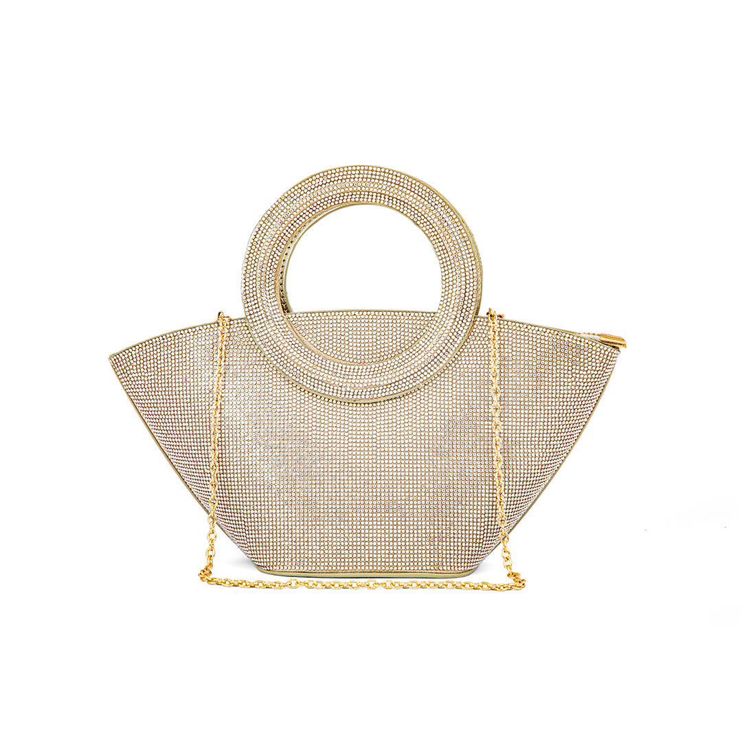 AB Golden Fancy Hand Bag P24324