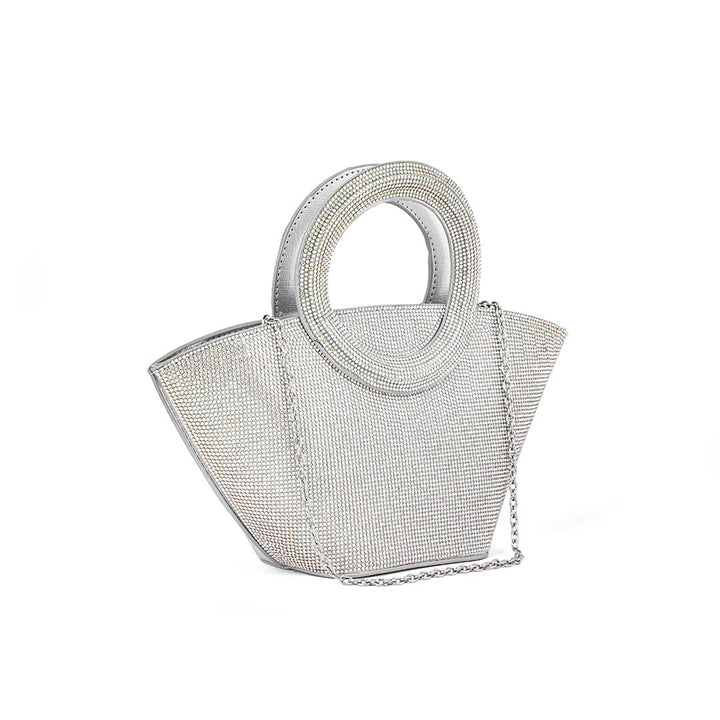 AB Silver Fancy Hand Bag P24324