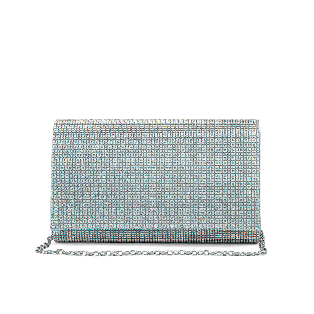 AB Silver Fancy Clutch P24327