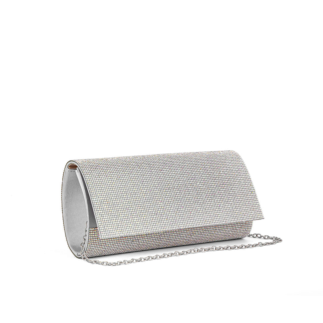 AB Silver Fancy Clutch P24328