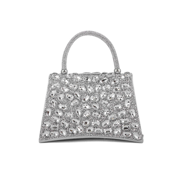 Silver Fancy Shoulder Bag For Women P24330