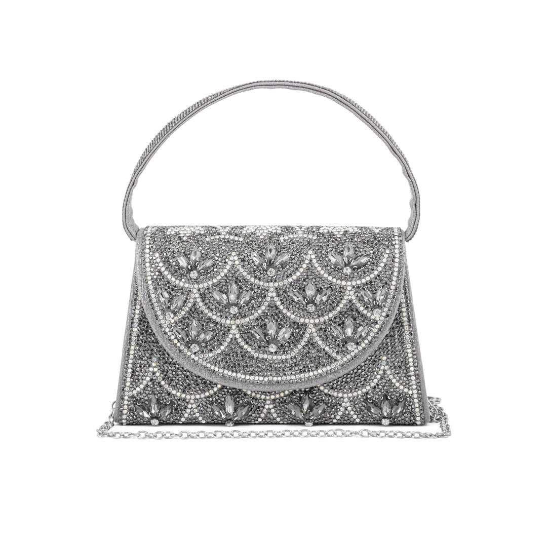 Grey Fancy Shoulder Bag P24331