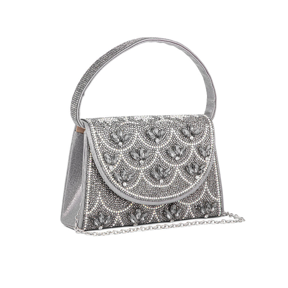 Grey Fancy Shoulder Bag P24331