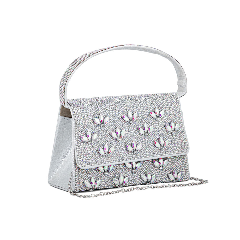 AB Silver Fancy Shoulder Bag P24332