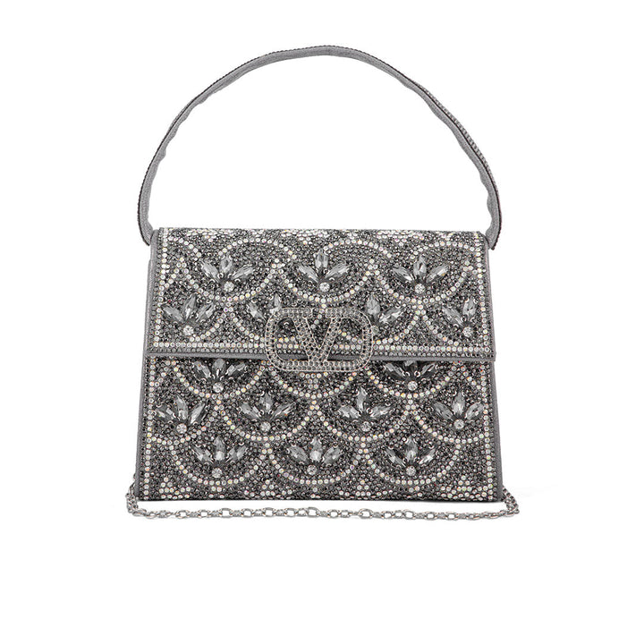 Grey Fancy Shoulder Bag P24333