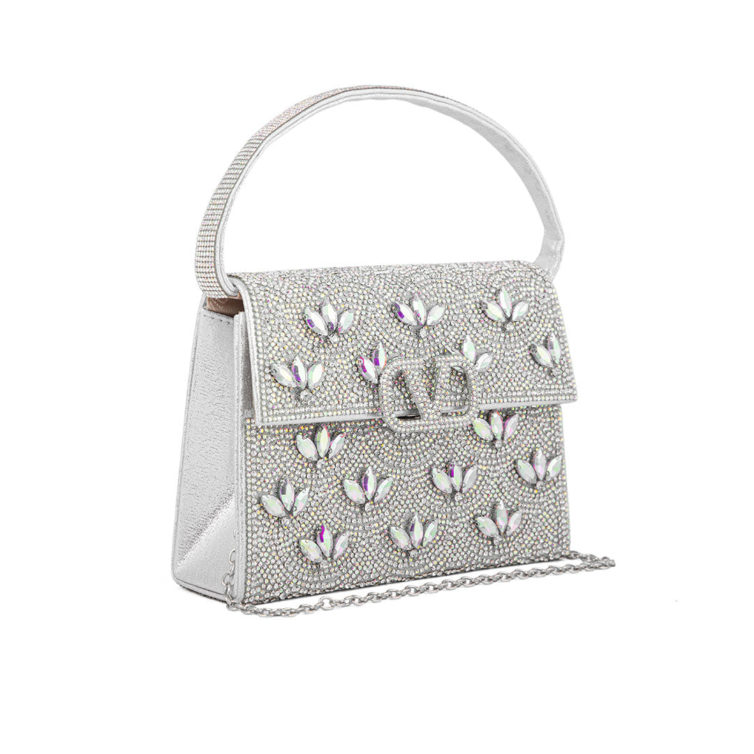 AB Silver Fancy Shoulder Bag P24333