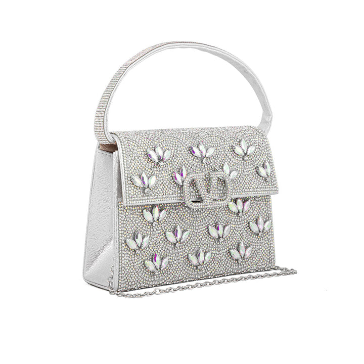AB Silver Fancy Shoulder Bag P24333