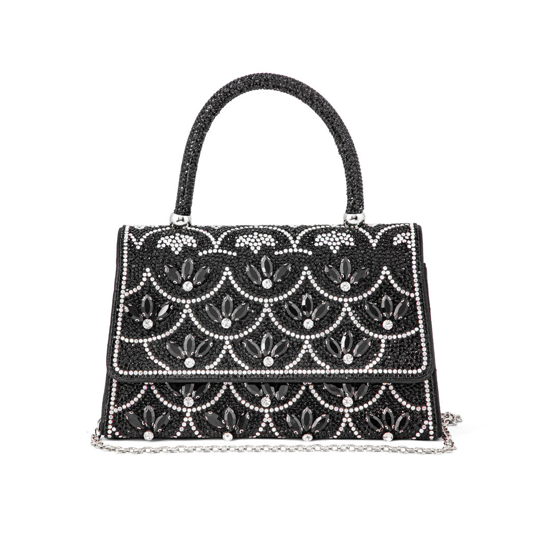 Black Fancy Shoulder Bag P24334
