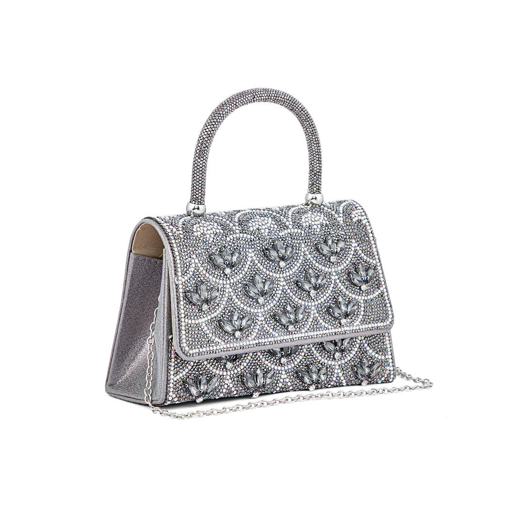 Grey Fancy Shoulder Bag P24334