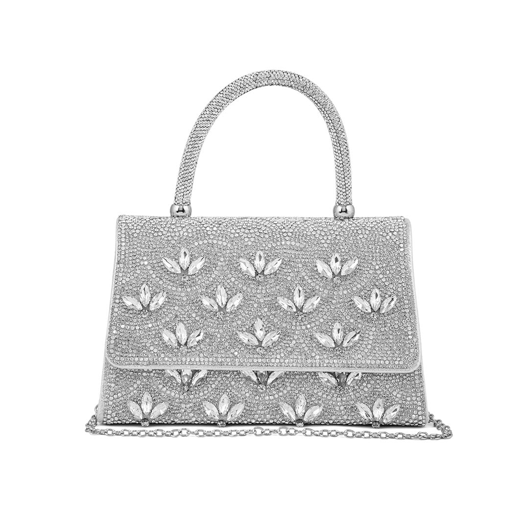 Silver Fancy Shoulder Bag P24334