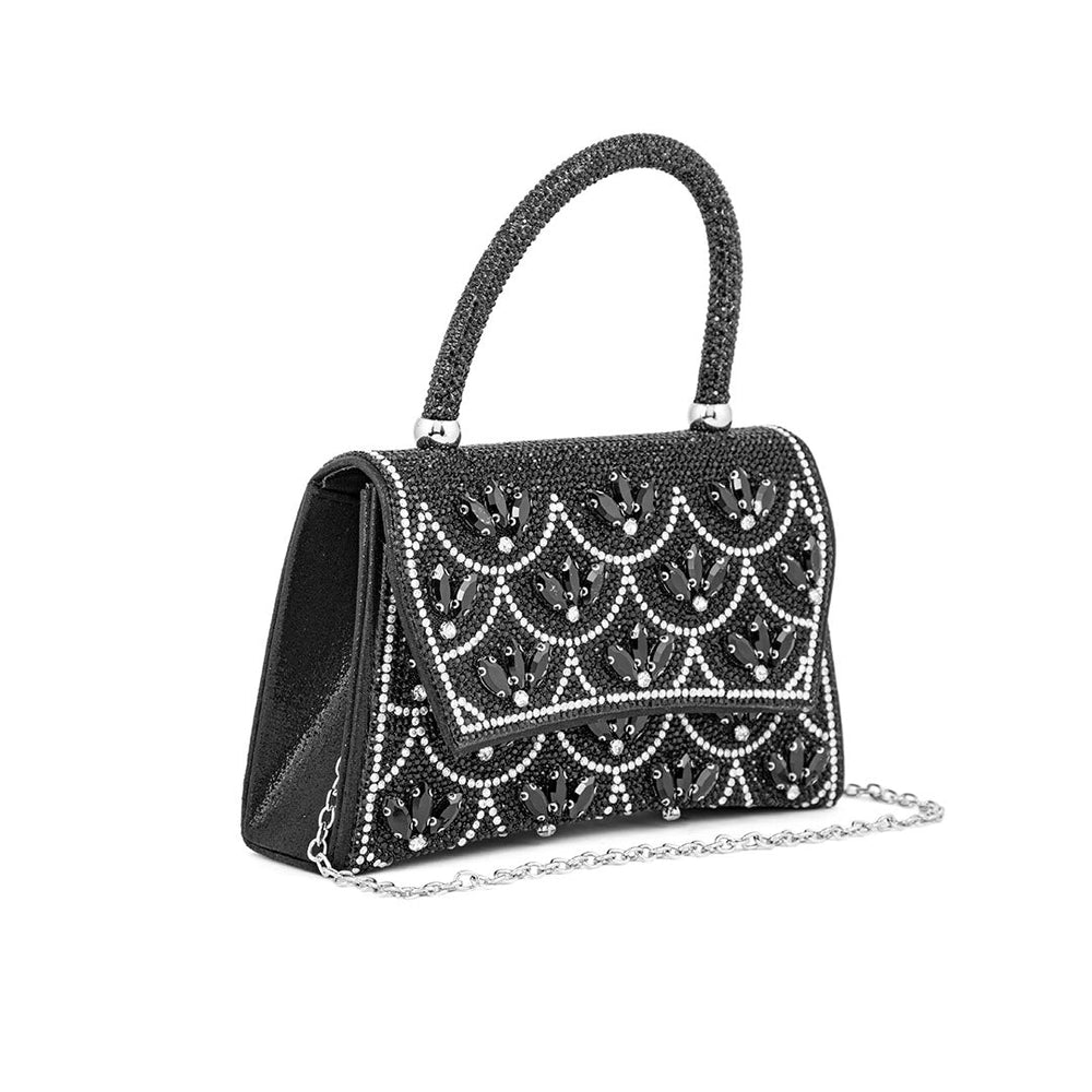 Black Fancy Shoulder Bag P24335