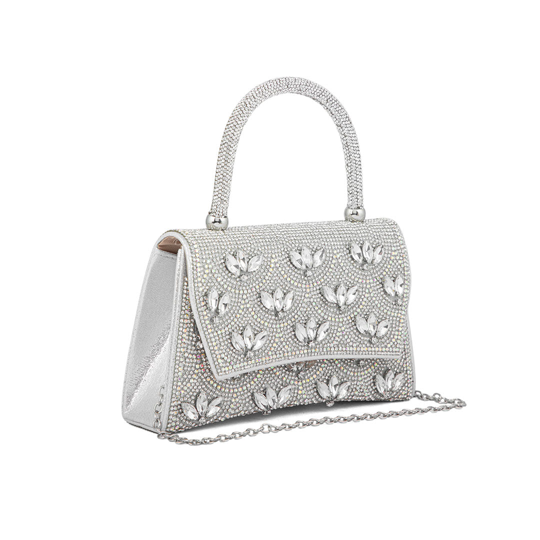 Silver Fancy Shoulder Bag P24335