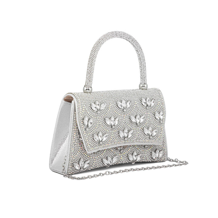 Silver Fancy Shoulder Bag P24335