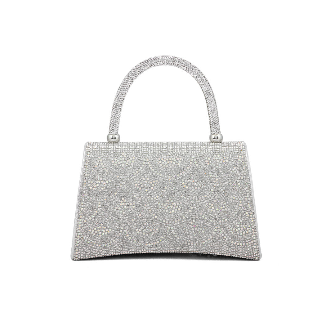 Silver Fancy Shoulder Bag P24335