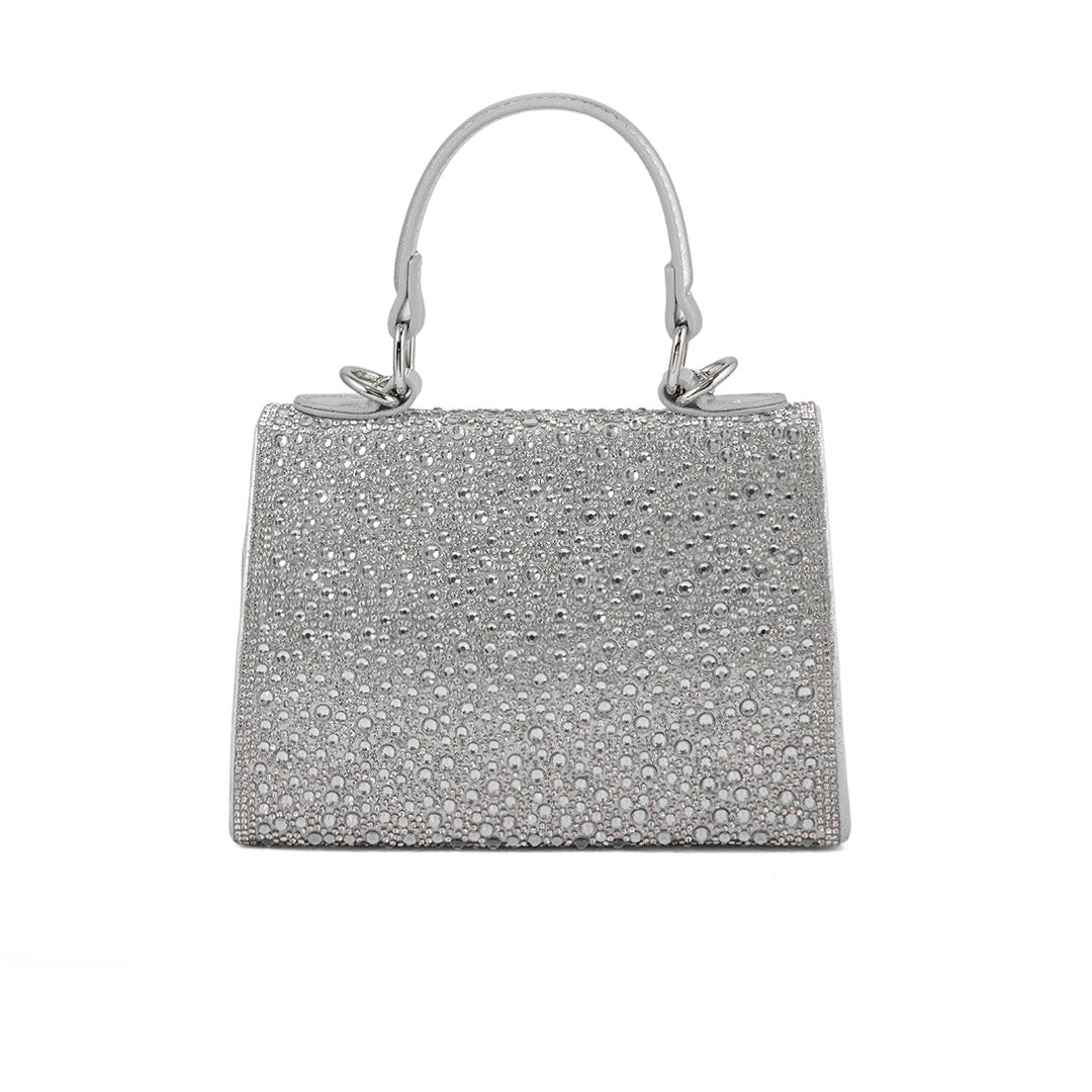 Silver Fancy Shoulder Bag P24336