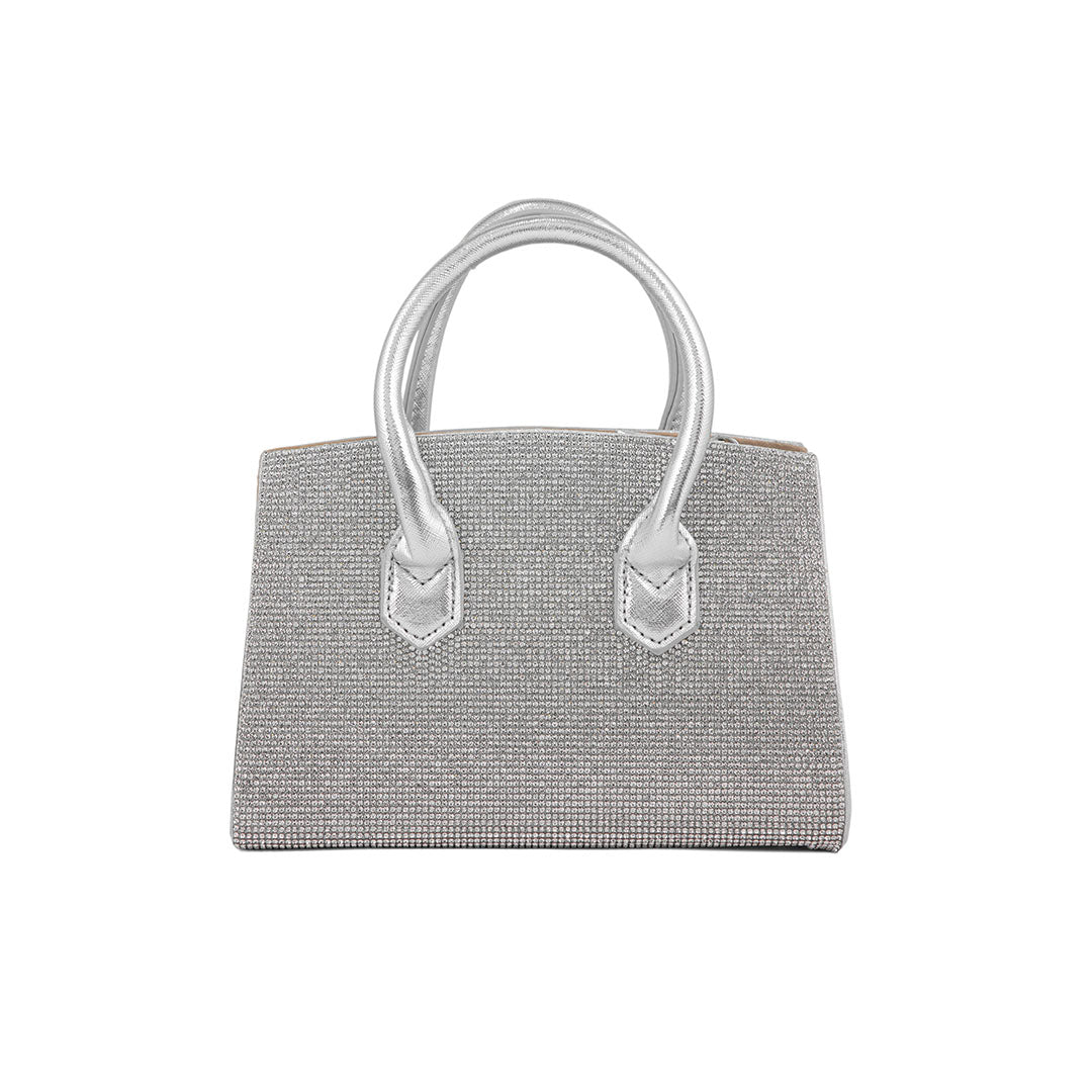 Silver Fancy Shoulder Bag P24337