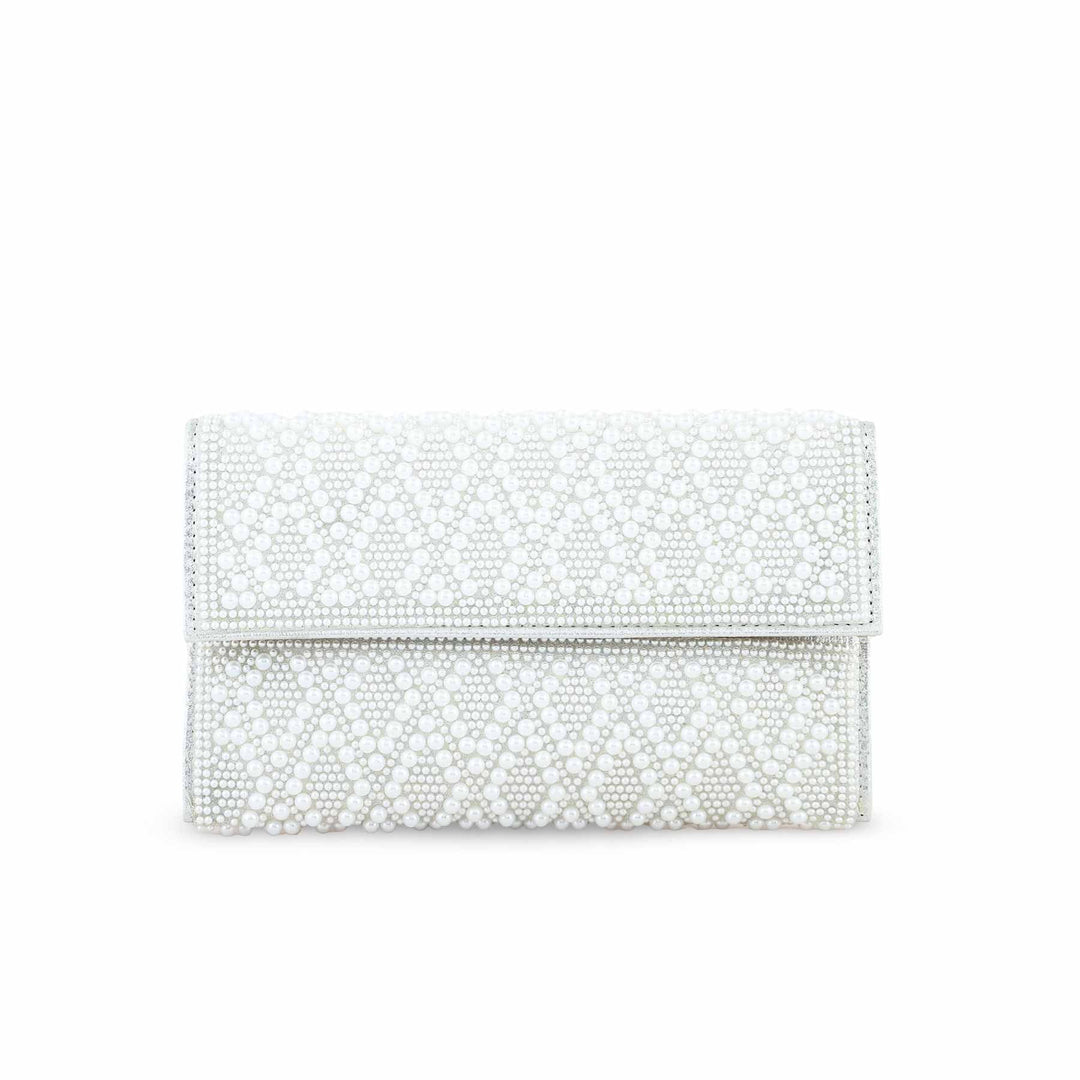 White Bridal Clutch P24353