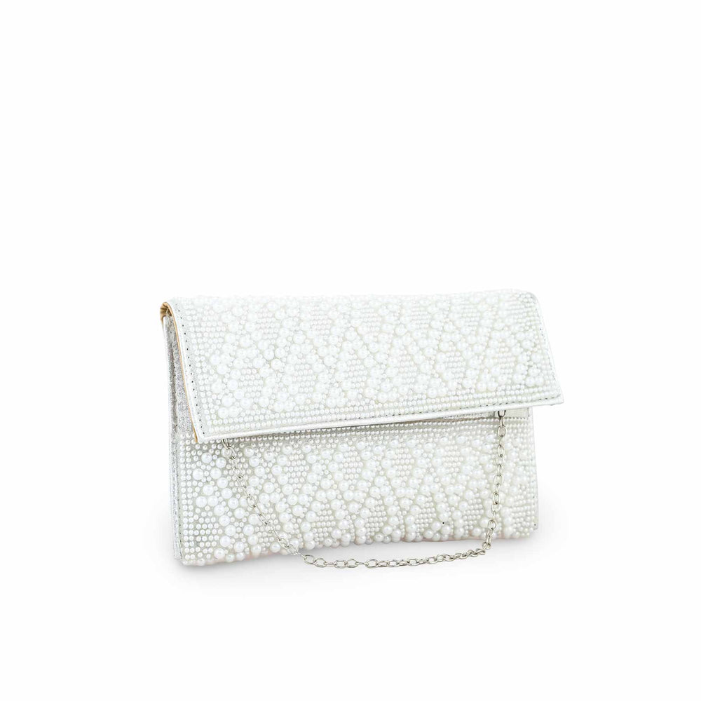 White Bridal Clutch P24353
